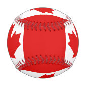 カナダのメープルリーフ国旗 野球ボール (裏面)