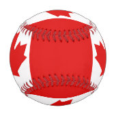 カナダのメープルリーフ国旗 野球ボール (正面)