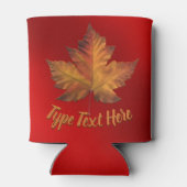 カナダのメープルリーフ缶クーラー パーソナライズギフト 缶クーラー (裏面)