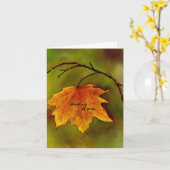 カナダのメープルリーフ あなたのことを想う カード (黄色い花)
