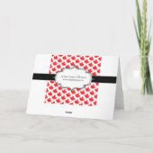 カナダのメープルリーフ カナダデー 国のシンボル サンキューカード (裏面)