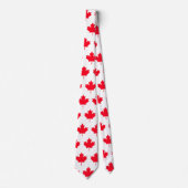 カナダのメープルリーフ。カナダ。愛国心。 ネクタイ (正面)