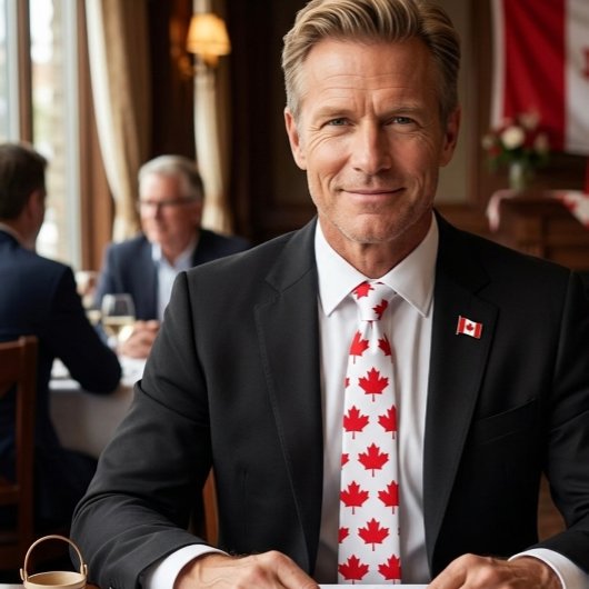 カナダのメープルリーフ。カナダ。愛国心。 ネクタイ