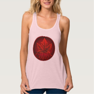 カナダのメープルリーフTシャツ レディース タンクトップ