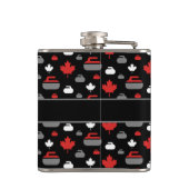 カナダのモノグラムが付いているカールの石のフラスコ フラスク (裏面)