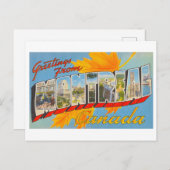 カナダのモントリオールからのヴィンテージ挨拶 ポストカード (正面/裏面)