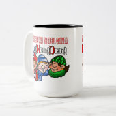 カナダのユーモアのマグを綴る正しい方法 ツートーンマグカップ (正面左)