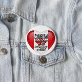 カナダのユーモアハート国旗のボタン 缶バッジ (インサイチュ)