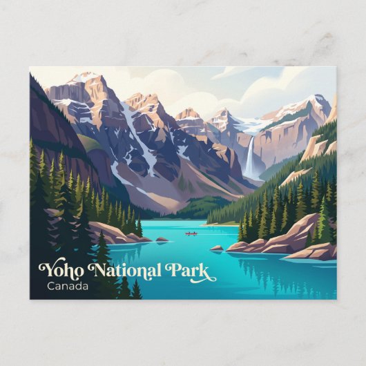 カナダのヨーホー国立公園 ポストカード (正面)