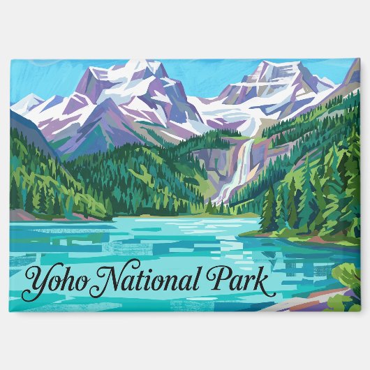 カナダのヨーホー国立公園 マグネット (正面)