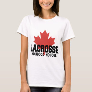 カナダのラクロスのカナダ人 Tシャツ