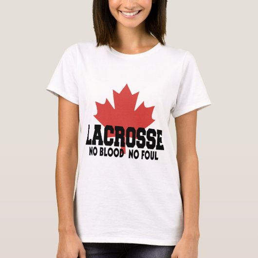 カナダのラクロスのカナダ人 Tシャツ (正面)
