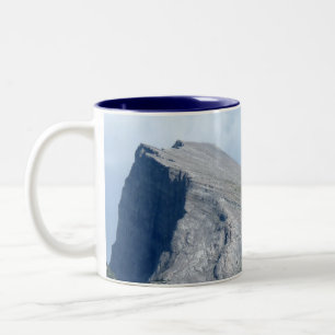 カナダのランドスケープBanff Rocky Mountains ツートーンマグカップ