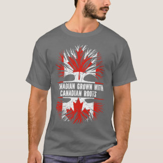 カナダのルーツで育ったカナダ国旗 Tシャツ