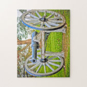 カナダのレプリカ大砲ノバスコシア。 ジグソーパズル (縦)