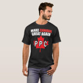 カナダのロゴのPeople&x27;sパーティーPPC Maxime Berni Tシャツ (正面フル)