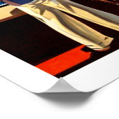 カナダのロッキーでバンフ、ヴィンテージ旅行 ポスター (角)