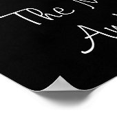 カナダのロッキー山脈と有名な引用文 ポスター (角)