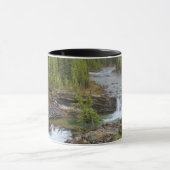 カナダのロッキー山脈の滝 マグカップ (中央)