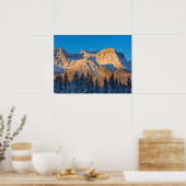 カナダのロッキー山脈のWaputik山脈 ポスター (キッチン)