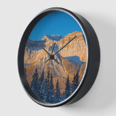 カナダのロッキー山脈のWaputik山脈 壁時計 (傾斜)