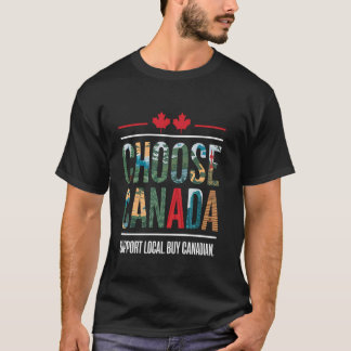 カナダのローカルを応援 カナダでお買い物 Tシャツ