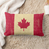 カナダのヴィンテージの旗は衰退しました ランバークッション (ブランケット)