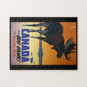 カナダのヴィンテージ旅行ポスター ジグソーパズル (横)