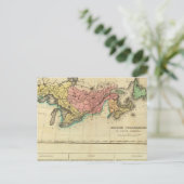カナダの上下地図 ポストカード (スタンド正面)