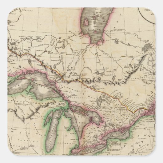 カナダの上下 スクエアシール (正面)