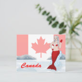 カナダの人魚はがき ポストカード (スタンド正面)