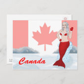 カナダの人魚はがき ポストカード (正面/裏面)