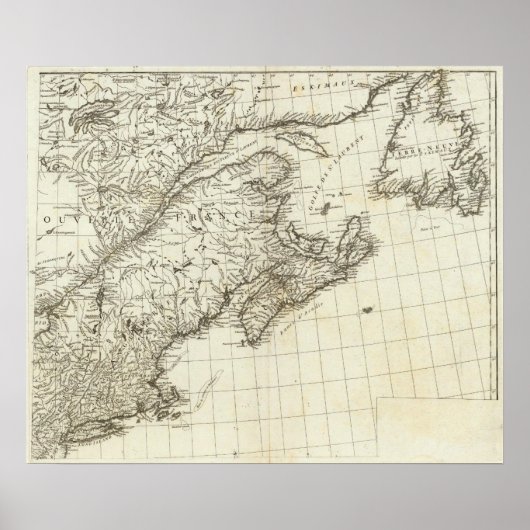 カナダの先住民アメリカの村 ポスター (正面)