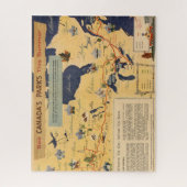 カナダの公園の地図 ジグソーパズル (縦)