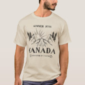 カナダの冒険が夏カスタムを迎える Tシャツ (正面)