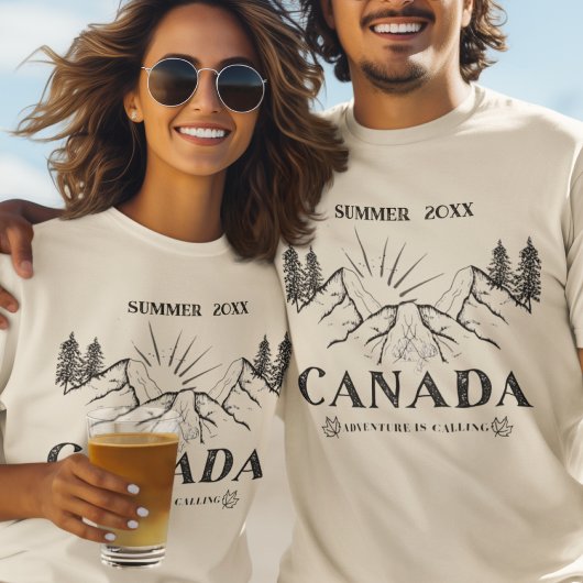 カナダの冒険が夏カスタムを迎える Tシャツ
