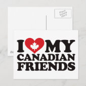 カナダの友人が好き ポストカード (正面/裏面)