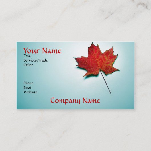 カナダの名刺 名刺 (正面)