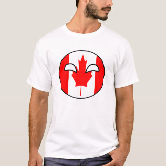 カナダの国の球 Tシャツ