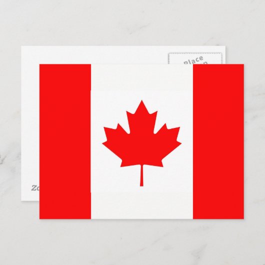 カナダの国旗が描かれたポストカード ポストカード (正面/裏面)