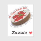 カナダの国旗ケーキ マップルリーフ シール (シート)