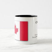 カナダの国旗マグカップ  ツートーンマグカップ (中央)