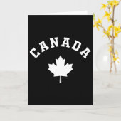 カナダの国旗 カナダ バケーション 釣り ハイキング スキー カード (黄色い花)