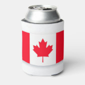 カナダの国旗。カナダ。愛国心。 缶クーラー (缶裏面)