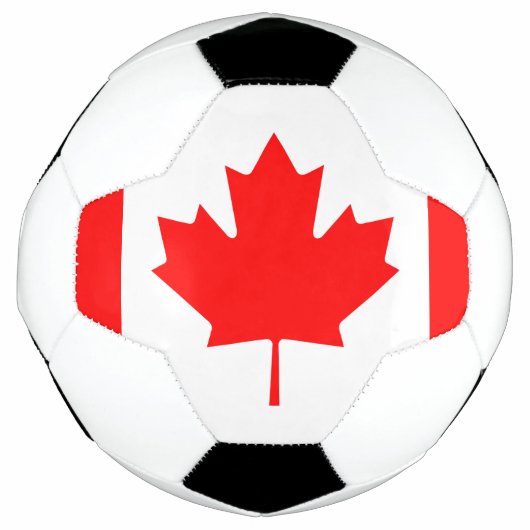 カナダの国旗 サッカーボール (正面)