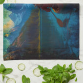 カナダの国際連合パドラーとカヌー キッチンタオル (折り畳み)