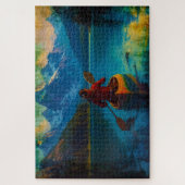 カナダの国際連合パドラーとカヌー ジグソーパズル (縦)