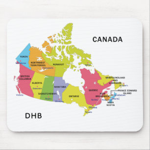 カナダの地図のカスタムなモノグラムのmousepad マウスパッド
