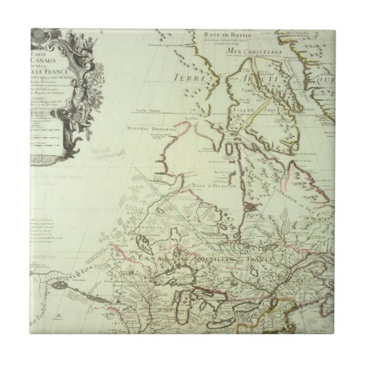 カナダの地図 タイル (正面)