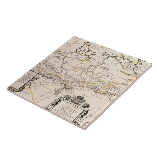 カナダの地図 タイル (側面)